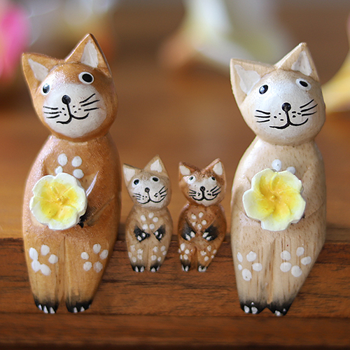 バリ猫など木彫りの置物 特集 通販 バリ雑貨専門cocobari
