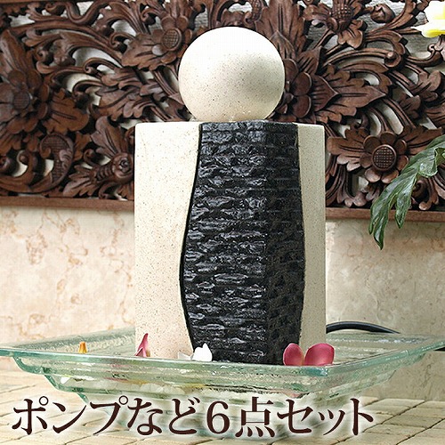アジアンリゾート風の室内用の石の噴水(通販)。インテリアとしてもおしゃれ｜Cocobari